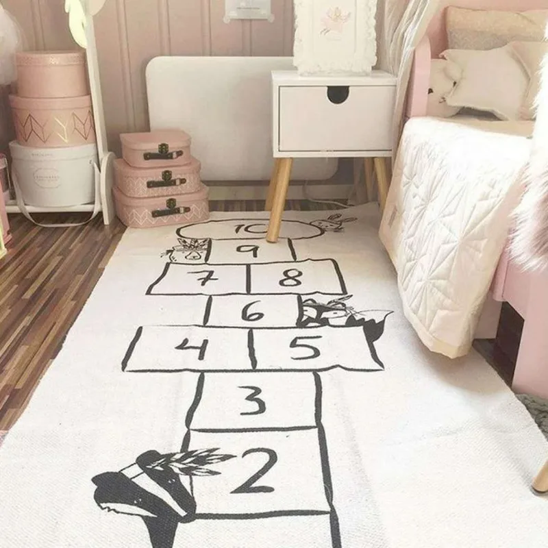 OLOEY 70*170 см, детские игровые коврики, дорожные коврики с принтом для ползания, детские коврики для гоночных игр, Детский напольный ковер, декор для комнаты