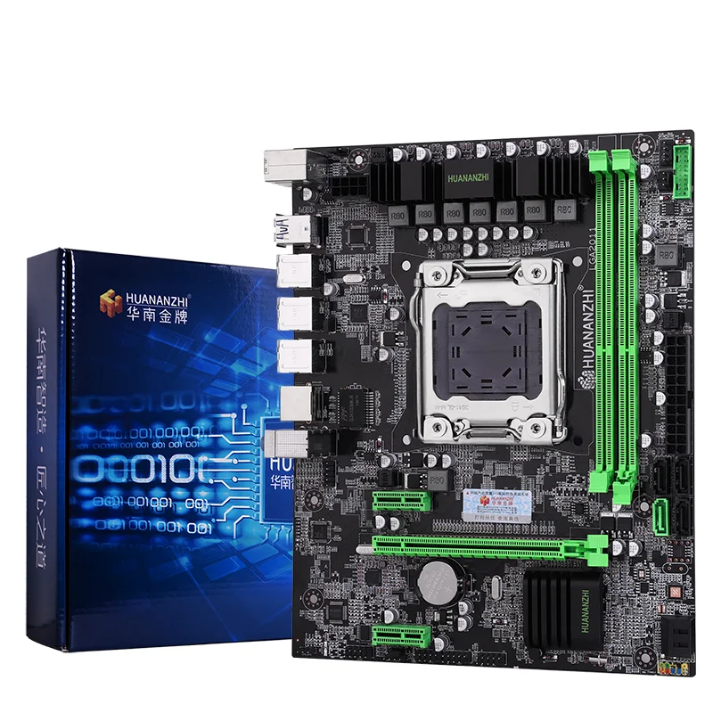 Компьютер HUANANZHI X79 LGA2011 материнская плата ЦП RAM combos Intel Xeon E5 2660 SROKK (1*8G)8G Память DDR3 RECC