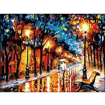 

DIY Painting By Numbers Abstract Modern Handpainted Oil Canvas Paintings Draw coloring By Number On The Wall For Room Home Decor