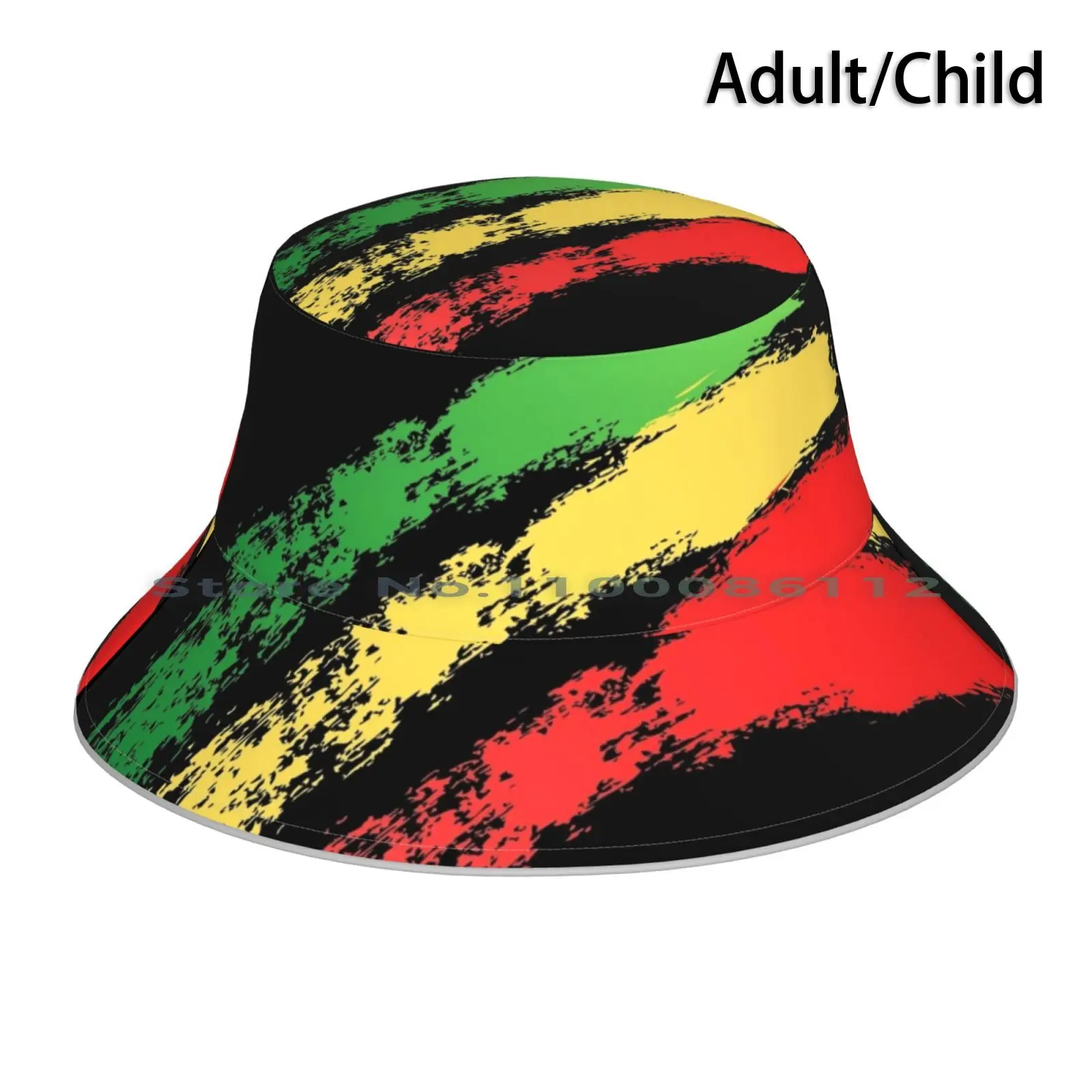 Rasta Bucket Hat Sun Cap Flag 