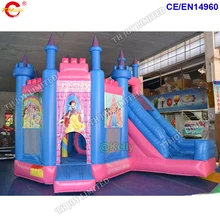 Красивая принцесса надувная горка батут замок для продажи, коммерческий надувной Батут Дом с препятствиями