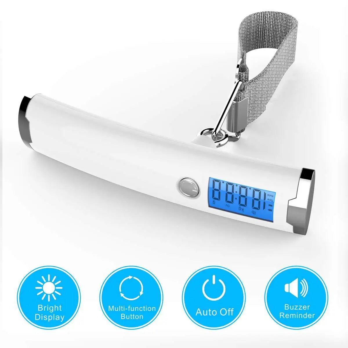 Portable accurate luggage scale 50kg electronic arc luggage scale