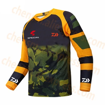 

2020 New DAIWA Quick Drying Fishing Clothing Long Sleeve Sunscreen Anti-uv Breathable Summer Fishing Shirt Autumn Fishing Jersey