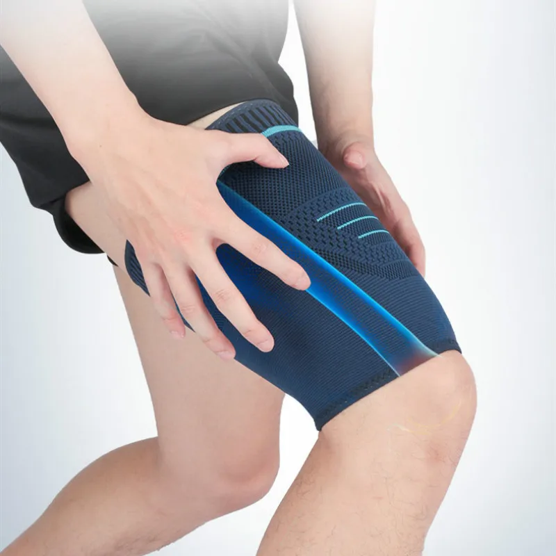 1 Stuks Beenbeschermers Voor Volwassen Dijbeschermer Beschermer Pads Beenondersteuning Compressieverband Mouw Spierpijn Verlichting Sport