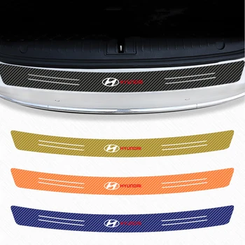 

Car Trunk Protection Bumper Anti-Scratch Tailgate Trim Protector Sticker For Hyundai Santa Fe Sonata Solaris Azera Creta I30 Ix2