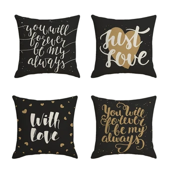 

4Pack Sofa Bed Pillow Case Simple Cushion Pillow Case Home Supplies