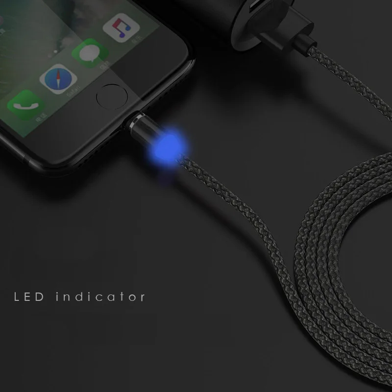 Cafele Магнитный кабель 3 в 1 Micro usb type C Кабельный адаптер зарядное устройство для Iphone samsung Xiaomi магнит Android телефон шнур данных
