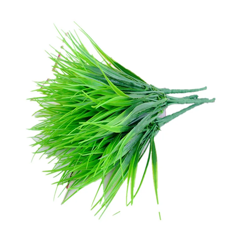 5 Bundles Fake Greenery Turf Grass Artificial Plant For Home Office Dining Bar Engagement Wedding Decoration Supplies