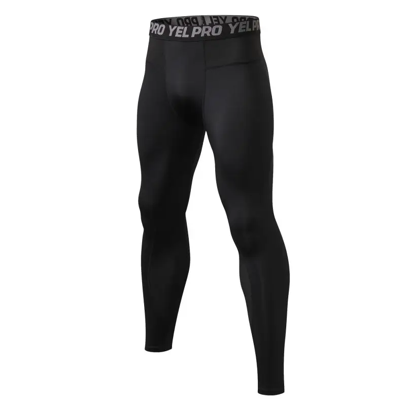 Мужские штаны для бега, анти-пот, эластичные, быстросохнущие, спортивные, для фитнеса, тренажерного зала, тренировочные колготки, брюки для бега - Цвет: B