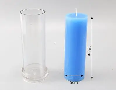 5x15 candle mold Мульти размер DIY ручной работы Гладкий свеча делая прессформы плоский верх цилиндрической формы прессформы Малый диаметр ручной формы дома dec lz55 - Цвет: 5x15 candle mold
