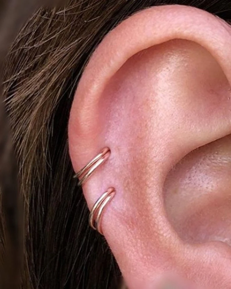 Круглые Хрящевые штанги из нержавеющей стали в стиле панк брикет серьги для