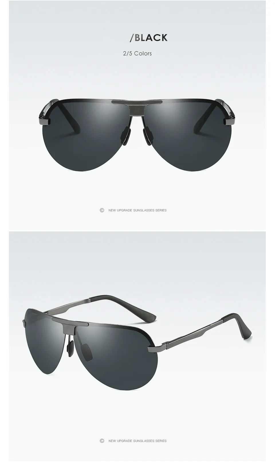 Новое поступление Мужские солнечные очки в ретро-стиле Поляризованные UV400 для вождения Квадратные Солнцезащитные очки винтажные Lunette De Soleil Homme люксовый бренд - Цвет линз: Серый