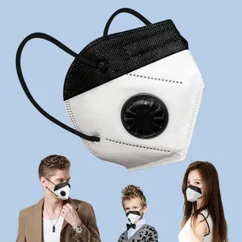 

Reusable KN95 FFP2 Mask Valved Face Mask Respirator kn95 Face Mask 5 Layer Protection Anti-Dust Mask Face Protective