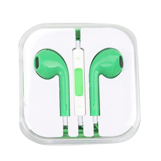 with box with mic Проводные наушники, высококачественные гарнитуры со встроенным микрофоном, 3,5 мм, гарнитура для прослушивания музыки, стерео гарнитура для iPhone, Xiaomi - Цвет: with box with mic
