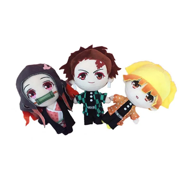 Demon Slayer: Kimetsu no Yaiba Nezuko Tanjirou Douma Makomo Kochou Shinobu рисунок милые плюшевые куклы мягкая игрушка подарок Косплей 20 см