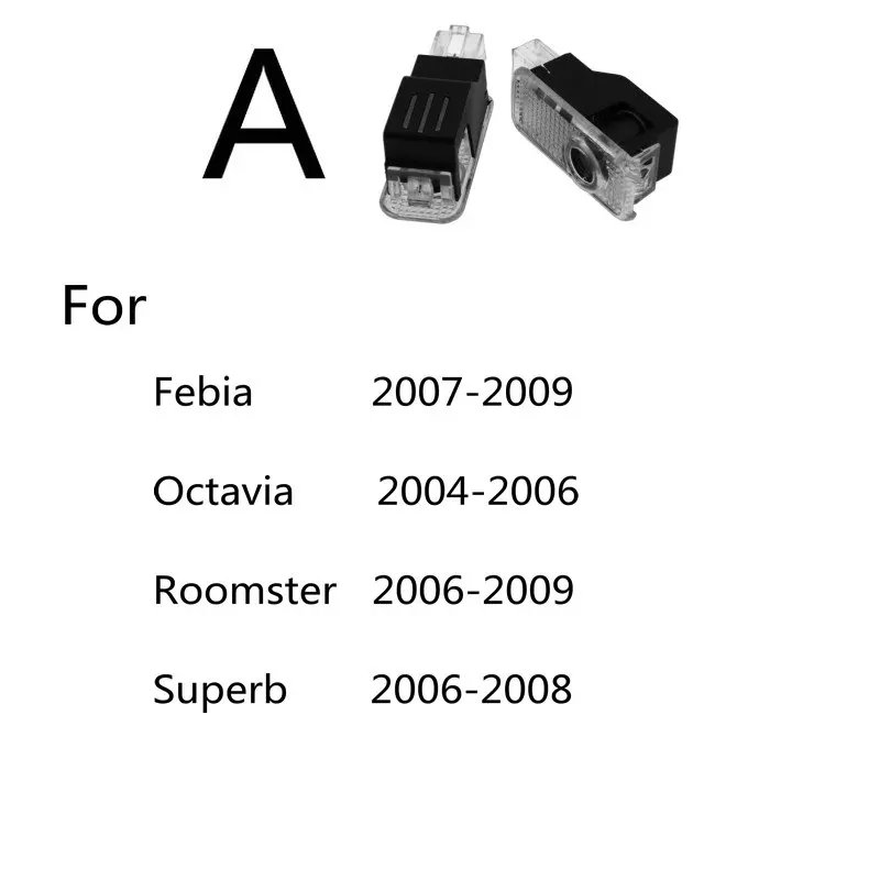 2 шт. для Skoda Octavia A5 Superb старый Febia Roomster 2005-2008 2013 Автомобильная дверь с электроприводом лазерный проектор логотипа Призрачная тень света