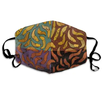 

NEWKOW Mouth Mask Anti-Dust Mask Fashion Kawaii Cute Mouth Mask Reusable Fack Mask Banana Slug