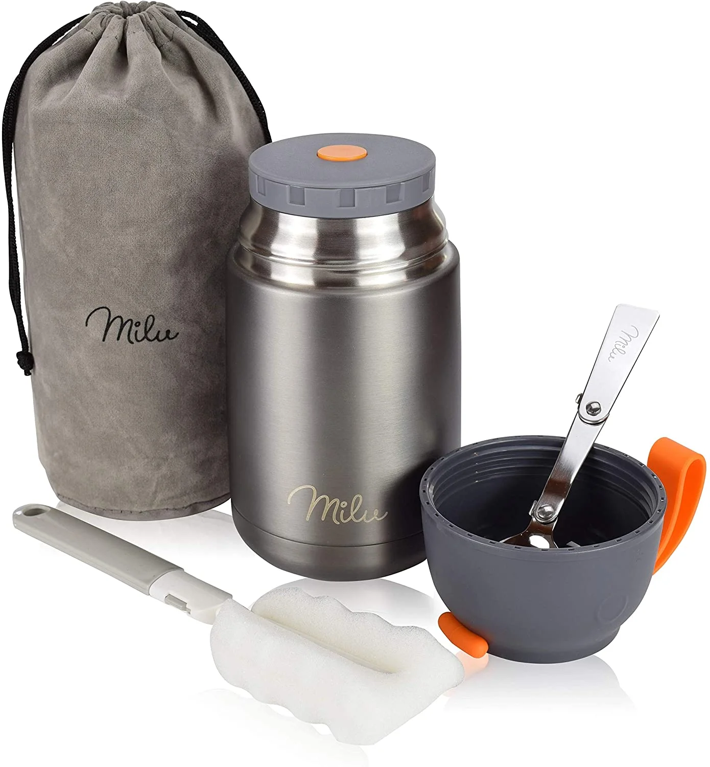 kids thermos with spoon
