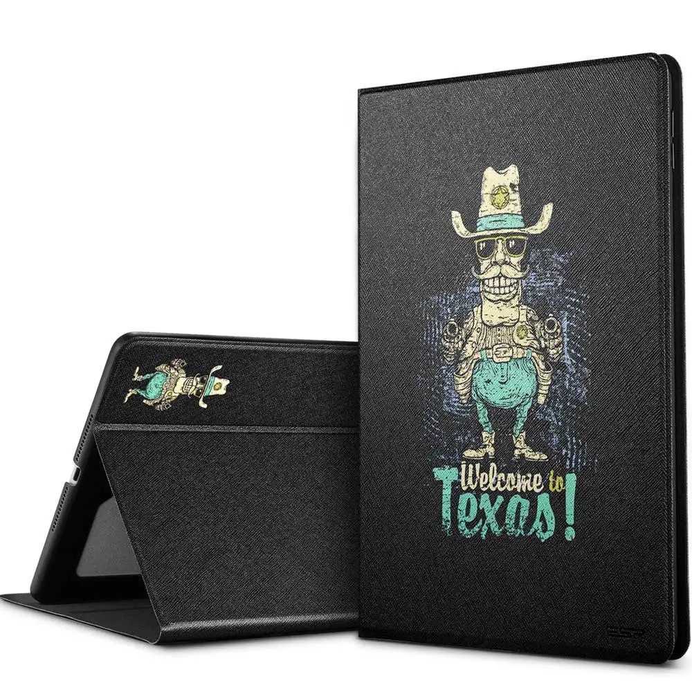 Texas Sergeant Чехол для iPad 9,7, ESR illustration милый мультяшный чехол устойчивый к царапинам чехол твердая задняя крышка для нового iPad выпуска - Цвет: Texas Sergeant