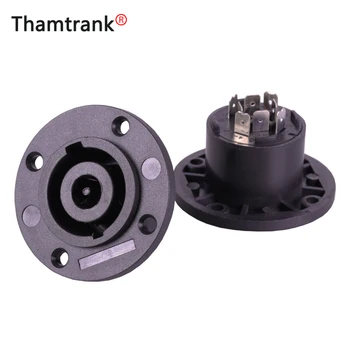

10pcs/lot 8 Pins Power Connector Female Socket Round Panel Mount Professional Speaker 8 Poles Power Amplifier Connector