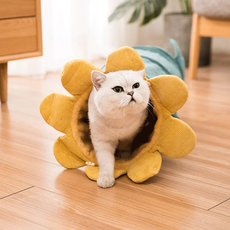 Petshy всесезонные универсальные туннельные игрушки для домашних питомцев, складная домашняя кровать для кошек, игровой домик для маленьких средних собак, кошек, домашнее гнездо, питомник