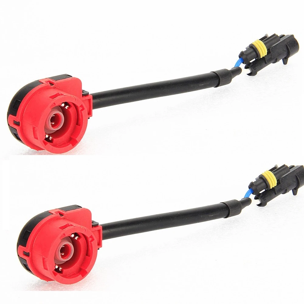 2pcs D2 D2s Wire Plug Cable Connectors D2s Socket Base Adapter D2r D2c ...