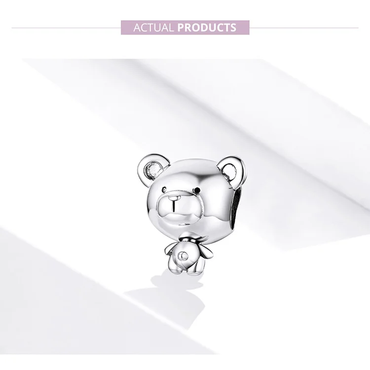 WOSTU Animal Charm 925 Sterling Silver Koala Fox Bear Beads Cow Panda Rabbit Pendant Fit Original Bracelet DIY Jewelry For Women jewellery set