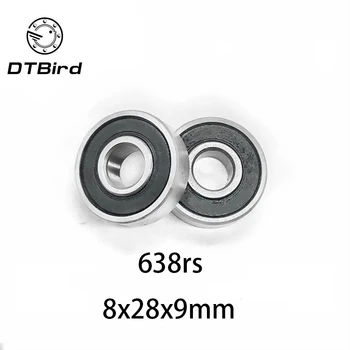 

10pcs/lot 638 638RS 638-2RS 80038 8*28*9 Mm High Quality Deep Groove Ball Bearing 8x28x9mm 638 2rs