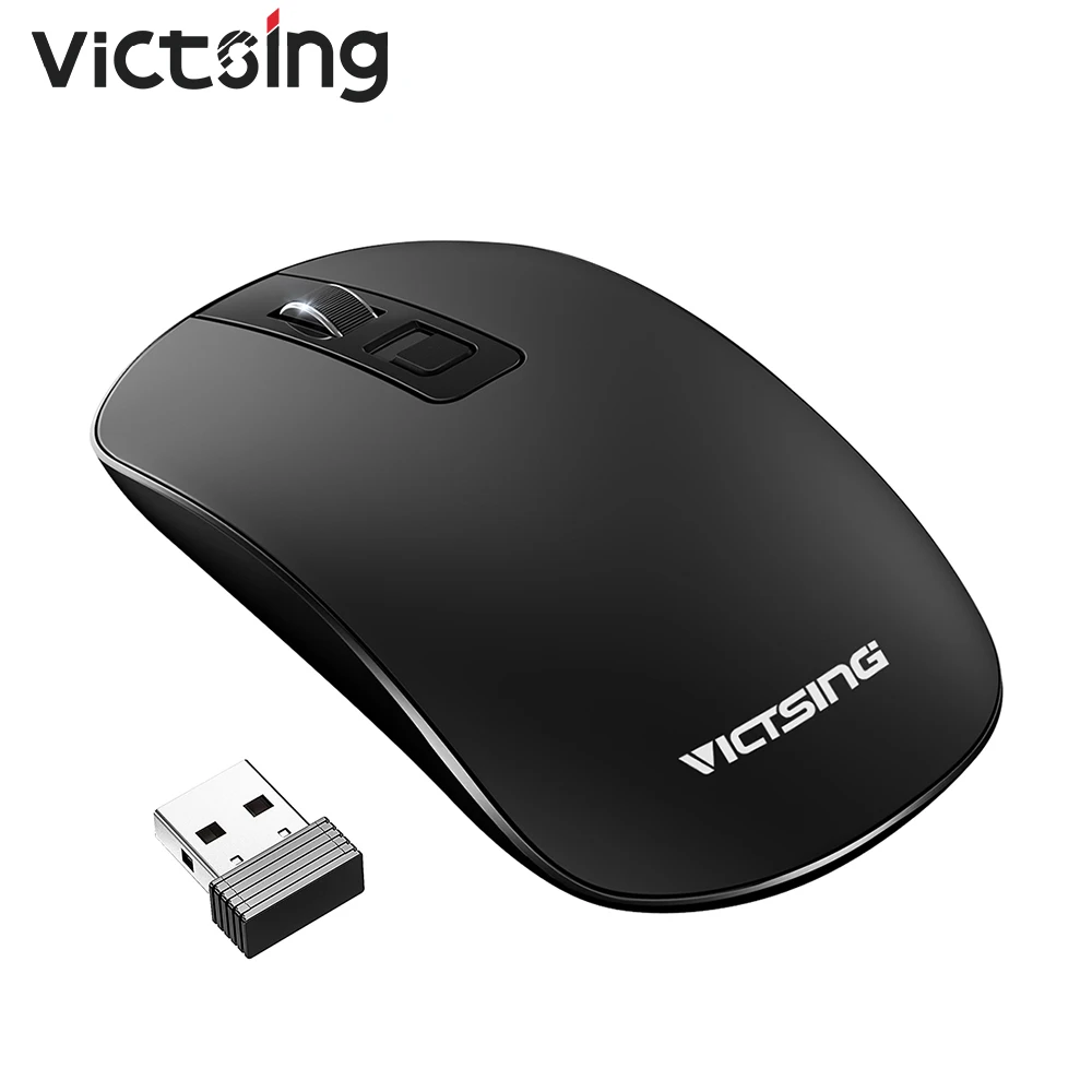 Беспроводная мышь VicTsing PC079 1600 точек/дюйм USB оптическая Бесшумная компьютерная с