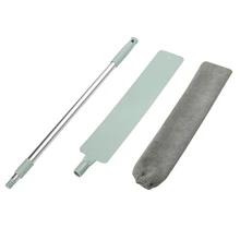 המיטה אבק מברשת ארוך ידית סמרטוט לטאטא חפץ ביתי מיטת תחתון שפער פרווה שיער גורף קסם Microfibre הדאסטר(China)