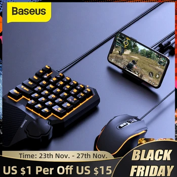 

Baseus Game Suit USB Type-C Phone Holder Keyboard Mouse Base Control for Android iOS System Wireless 4.0 Game Peripheral Gamepad