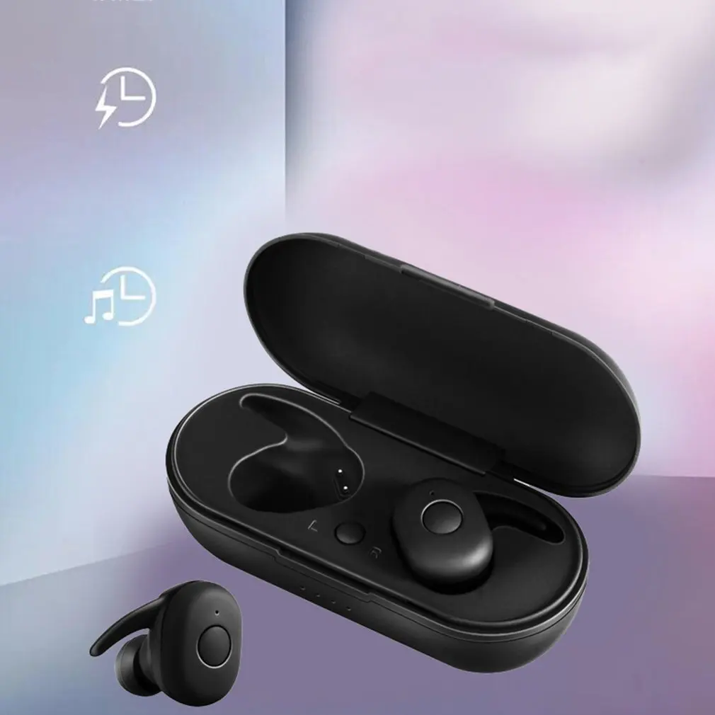 DT-1 Мини Bluetooth наушники V5.0 настоящие беспроводные наушники стерео водонепроницаемые спортивные Беспроводные наушники с микрофоном зарядная коробка