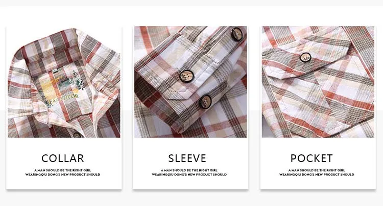 Весна Осень клетчатая полосатая рубашка Мужская Классическая хлопковая Повседневная рубашка с длинным рукавом Повседневная Блузка мужская одежда
