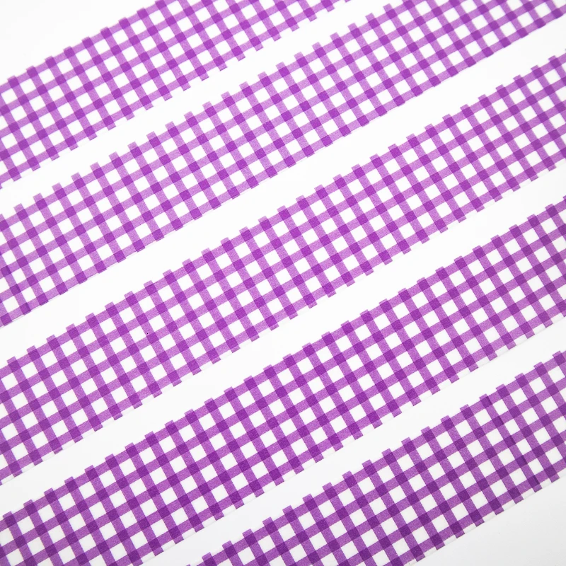 Фиолетовый плед васи лента липкий цвет декоративная маскирующая бумага лента Набор DIY украшения офисные канцелярские принадлежности альбом для вырезок 1 шт