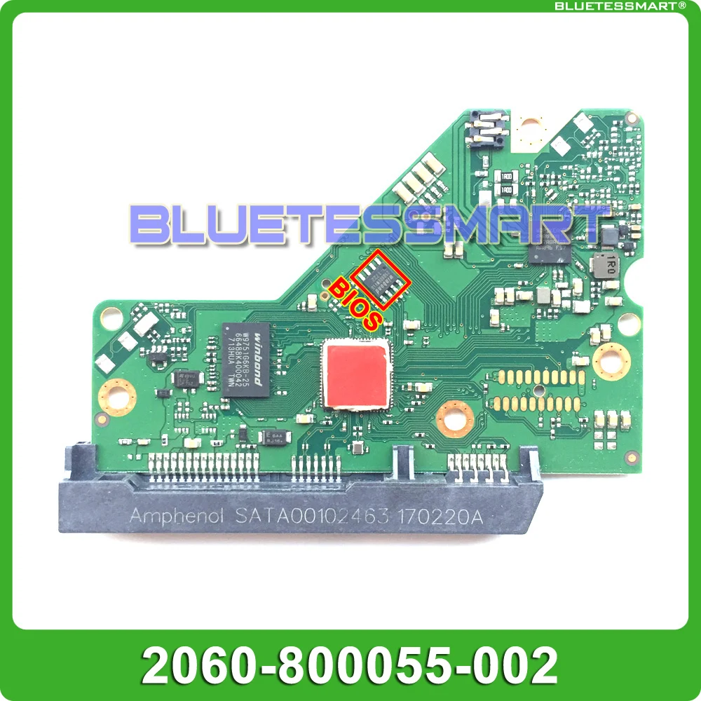

HDD PCB circuit board logic board 2060-800055-002 REV A/P1 for WD 3.5 SATA hard drive repair data recovery