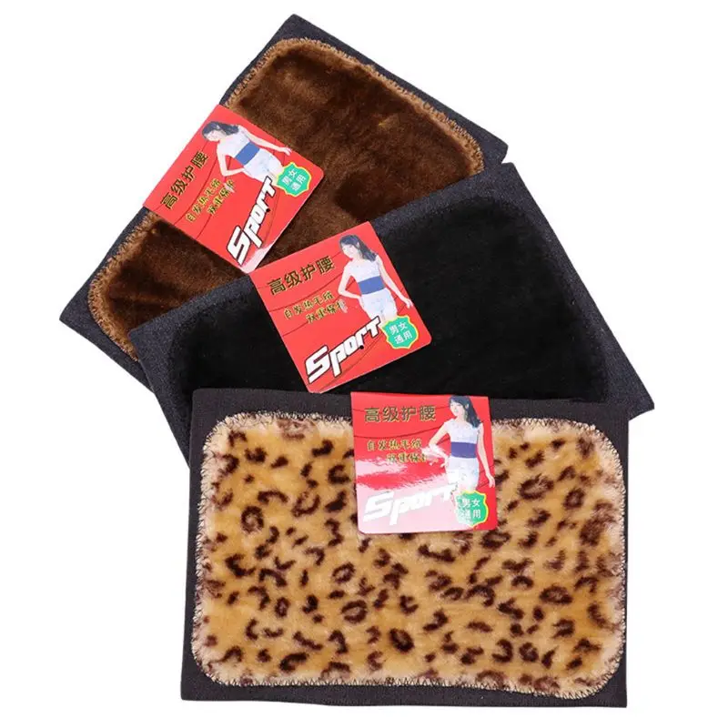 Unisex Winter Thicken Plush Waist Warmer Lumbar Support Belt Thermal Protector NEW