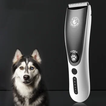 

Pet Hair Cutting Trimmer With Digital Display USB Rechargeable Grooming Shaver Cut Clipper 100-240V