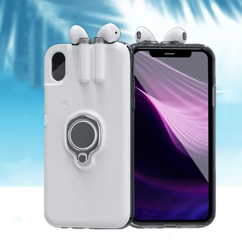 Bluetooth наушники зарядный чехол s для iPhone 11 Pro MAX 6 6S 7 8 Plus беспроводные наушники чехол для телефона для iPhone X XS чехол для MAX XR