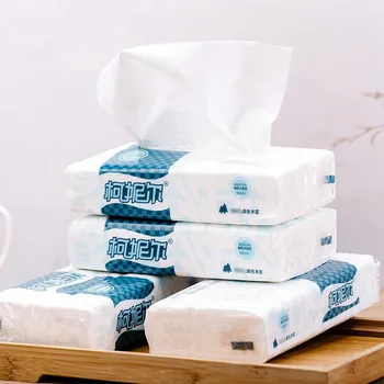 

10 Packs Of Commercial Soft Drawn Original Wood Pulp Thickened Extraction Paper Household Toilet Paper