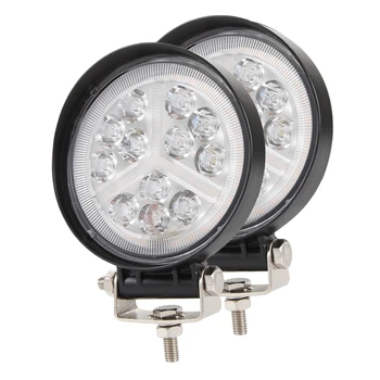

DHBH-EAGLEVISION 2PCS 4Inch Round LIight LED 168W Off-Road Vehicle Work Light Pod Lights Spot Beam Off Road