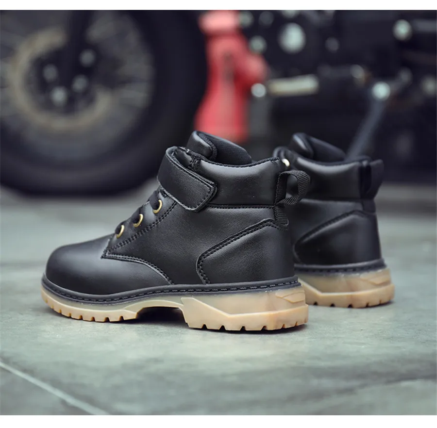 TKN Children Winter Snow Boots Shoes Toddlers Boys Ankle Boots Shoes Warm Plush Insole Shoes Children Rain Boots Shoes 2855