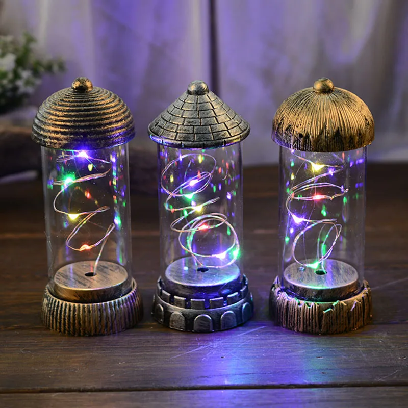 

Retro Light European Desktop Small Table Beautiful Filament Small Chandelier Bedroom Decoration DC156