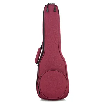 

21 Inch Cotton Ukulele Bag Soft Case Gig Waterproof Oxford Cloth Ukelele Hawaii Four String Guitar Backpack Red