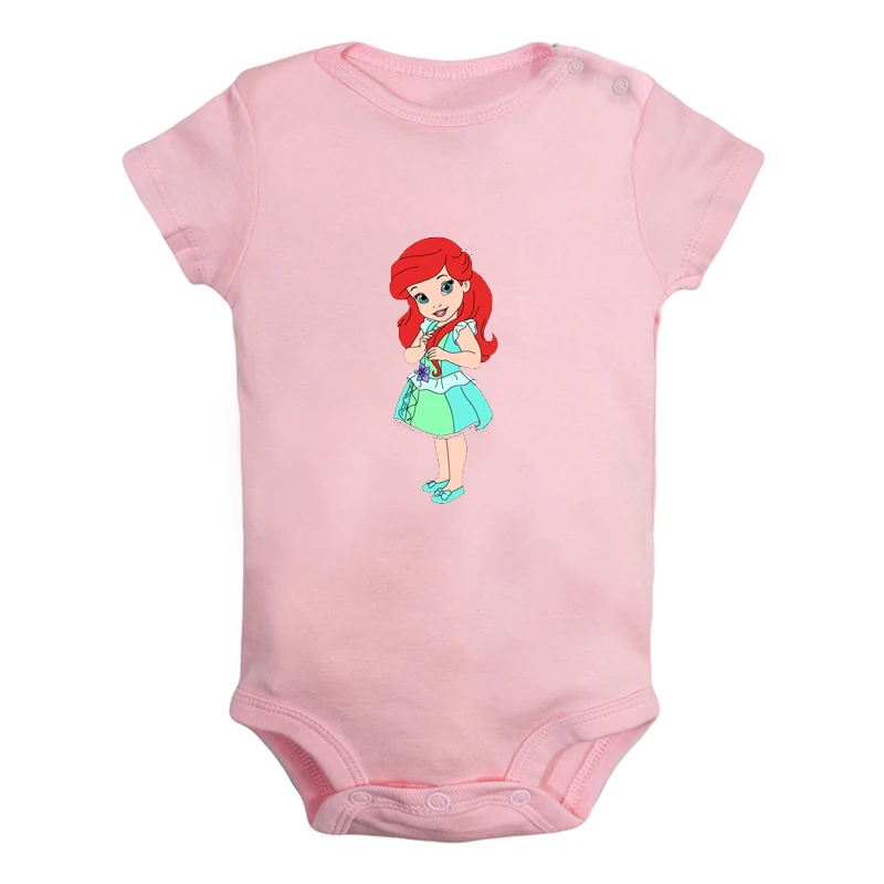 ieBaby2937P Милая одежда для маленьких принцесс; бальное платье-и лягушонок, Белоснежка, для новорожденных, для маленьких девочек Одежда для мальчиков короткий рукав ползунки Детские комбинезоны подарок - Цвет: ieBaby2937P
