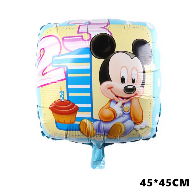 square Mickey BINGTIAN 112 см шар Микки Минни Маус мультфильм алюминиевая фольга на день рождения шар ребенок день рождения украшение Классический - Цвет: square Mickey