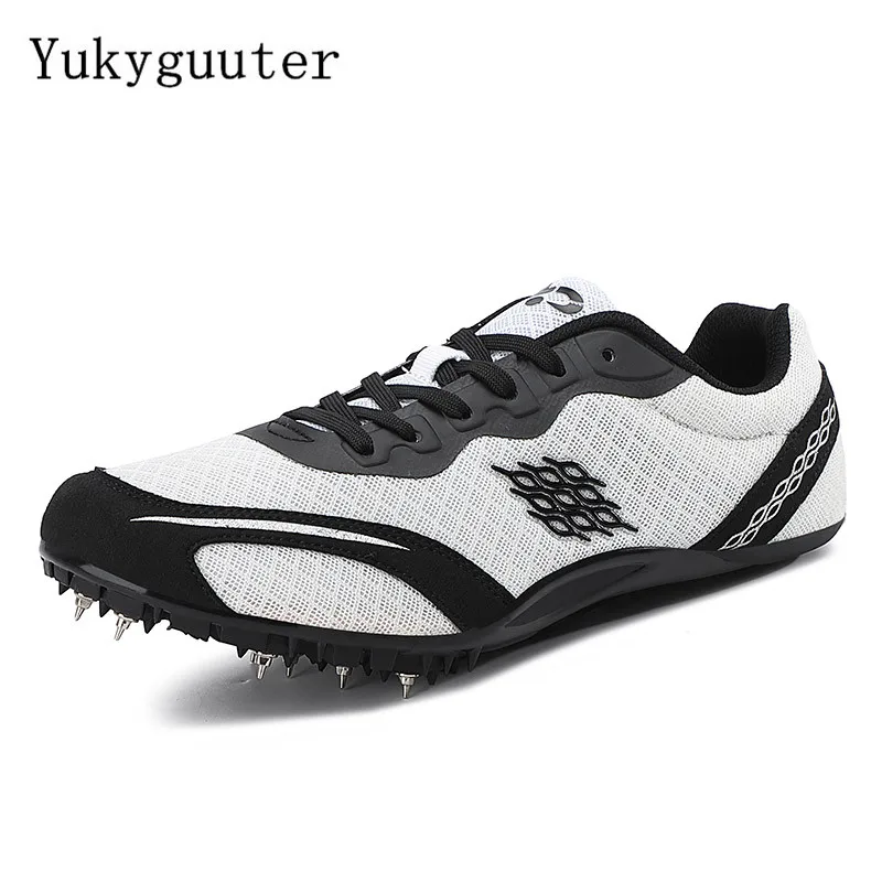 Men Track Field Shoes Women Spikes Sneakers Athlete Running Training Lightweight Racing Match Spike Sport Shoes Plus Size 36-45 running spikes athletic running shoes