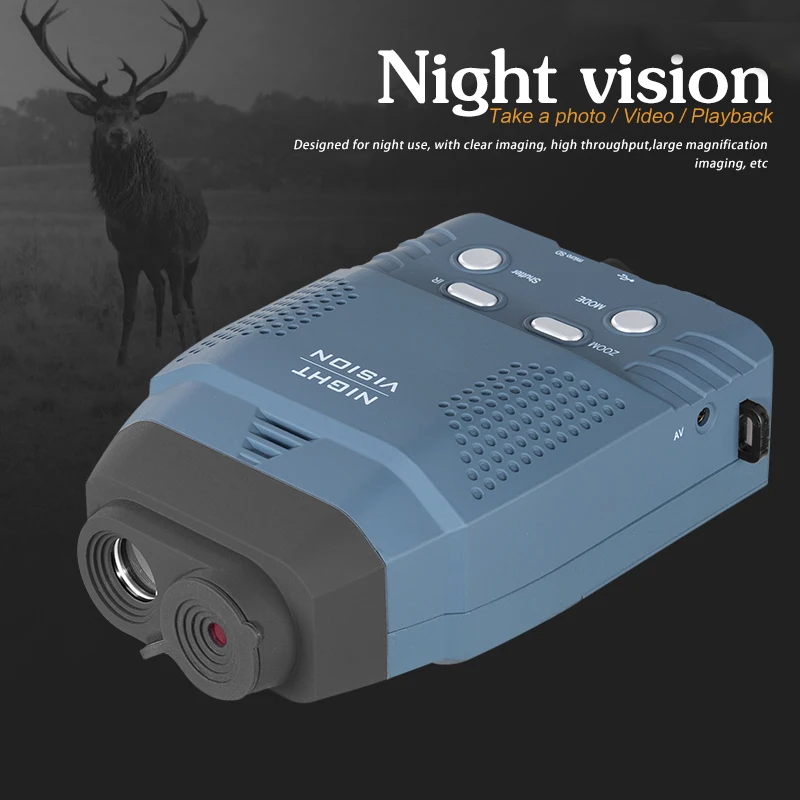 Цифровой видеорегистратор NV100 Nachtzicht Apparaat Scope Monoculaire Ir Telescoop Lcd-Scherm + 4 Гб Tf карта 2x