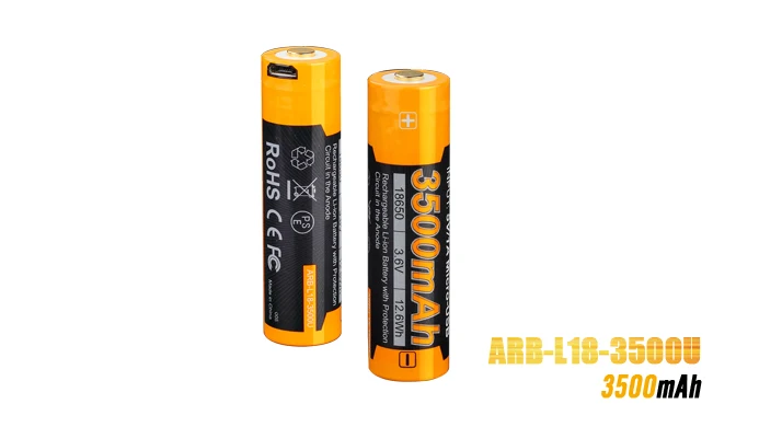 Fenix ARB-L18-3500U usb зарядка 3500mAh 18650 литий-ионный перезаряжаемый батарея