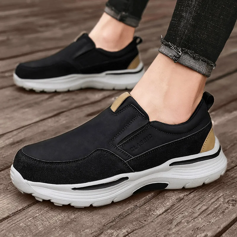 Men Casual Shoes Pu Leather Slip On Loafers Classic New Fashion Walking Shoe Big Size 47 48 Mens Shoe Free Shipping Mocasines