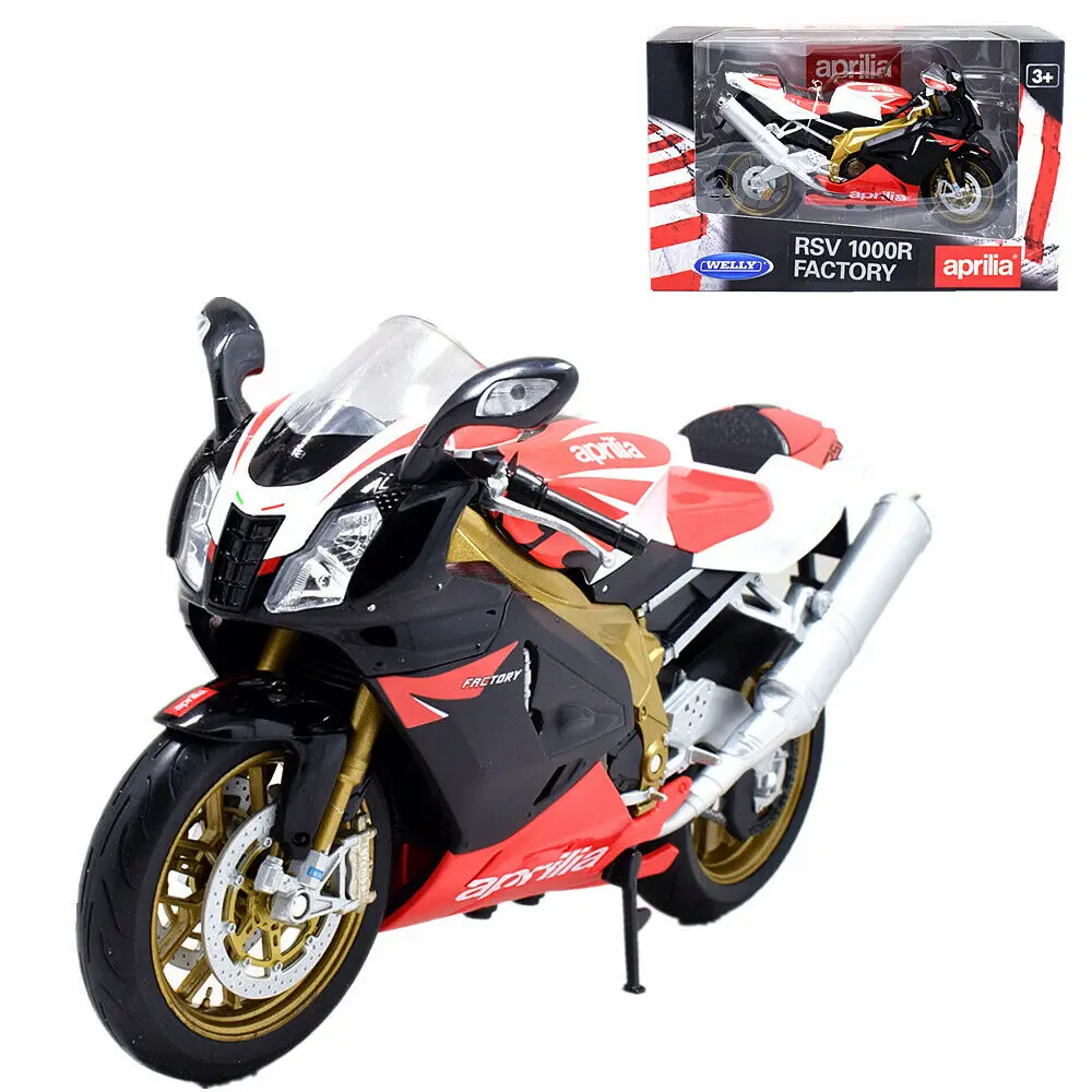 Welly 1:10 Aprilia RSV1000R модель мотоцикла велосипед в коробке